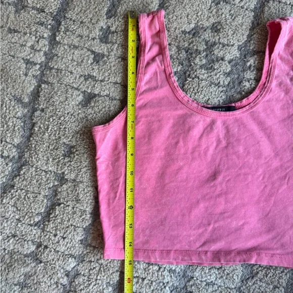 Forever 21 Pink Crop Tank Top - Picture 2 of 5